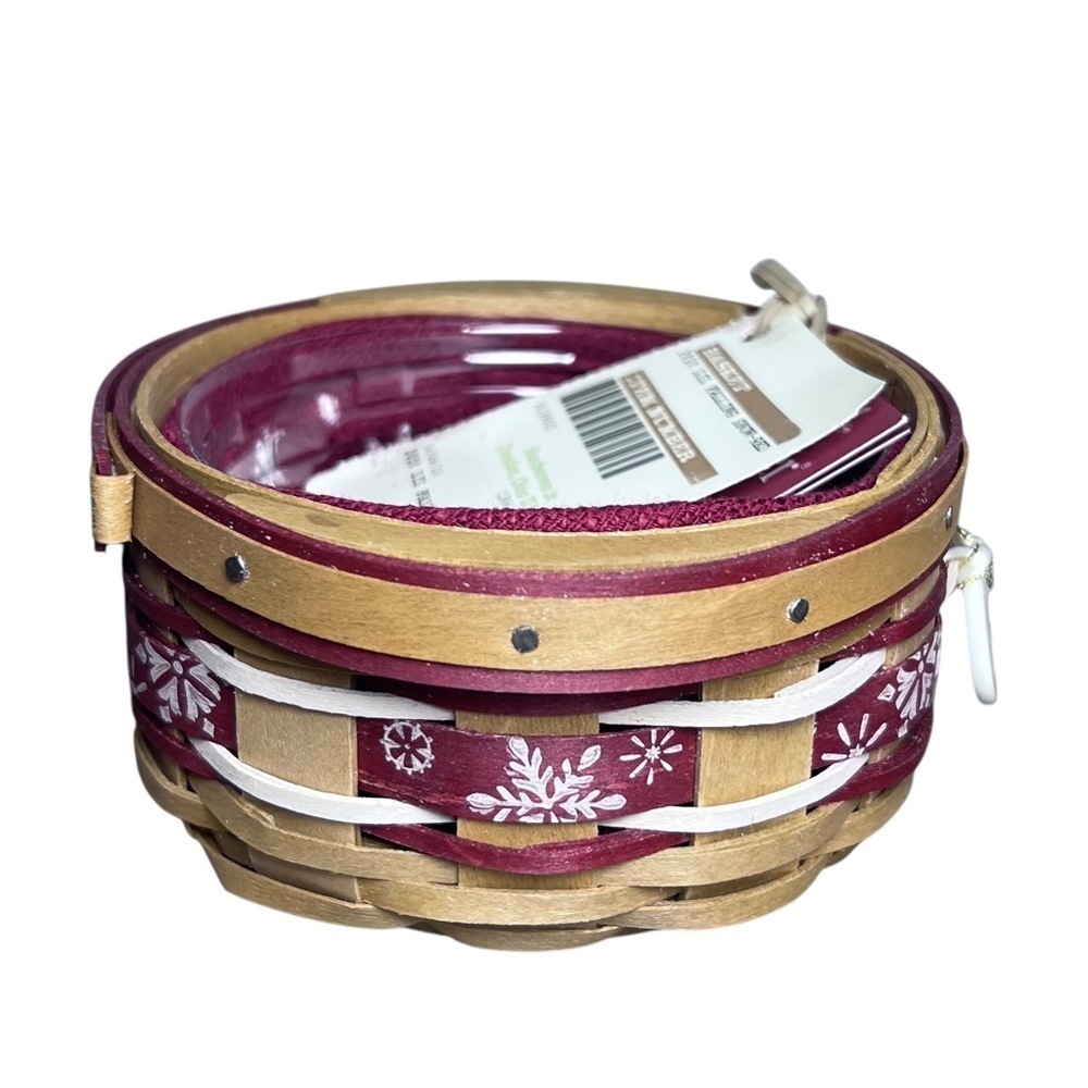 Longaberger NIB 2010 Tree Trimming Little Falling Snow Basket Combo Christmas - Picture 4 of 16